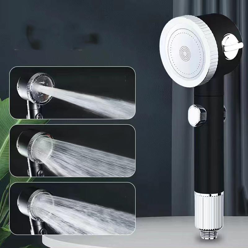 3 Modes Shower Head Showerhead With Brush Filter Spa Message High Pressure Portable TM-SD-E316