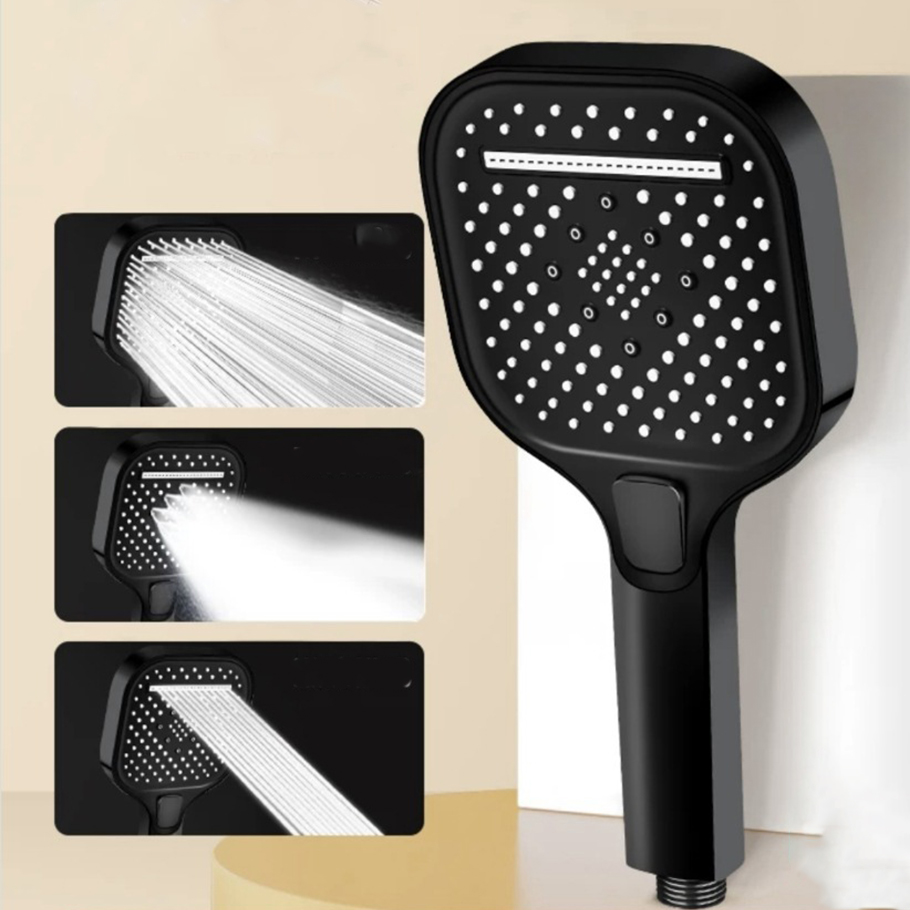 3 Spray Modes Shower Head Square Large Panel Spa Message Rain Rainfall Water Saving High Pressure TM-SD-E318