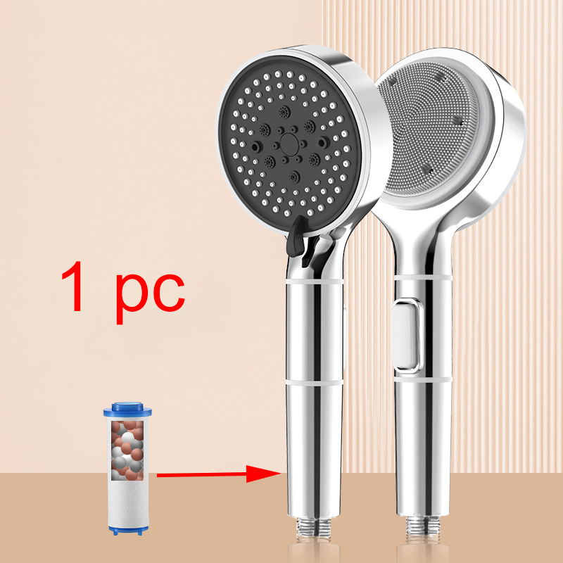 5 Modes Water Saving Shower Head Handle Anti Limestone High Pressure Spa Filter TM-SD-E514