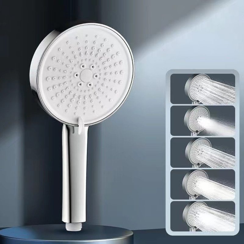 Large Round 5 Modes Shower Head High Pressure Portable Showerhead Save Rain TM-SD-E506