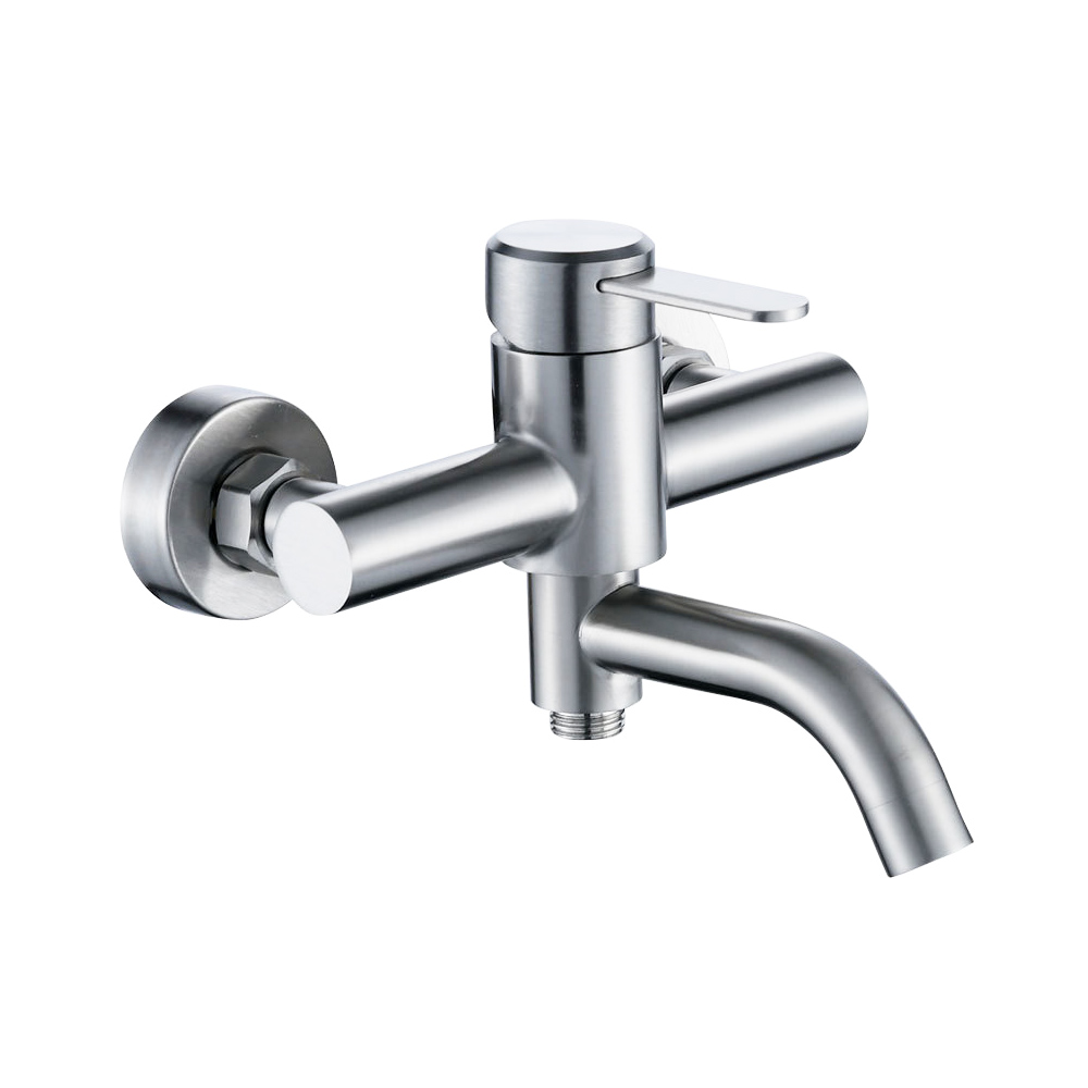 Bathroom Stainless Steel Shower Faucets Hot And Cold Wall Cranes Mixers Tap Bathtub 3 Way To Toilet Bath TM-FA-SS054