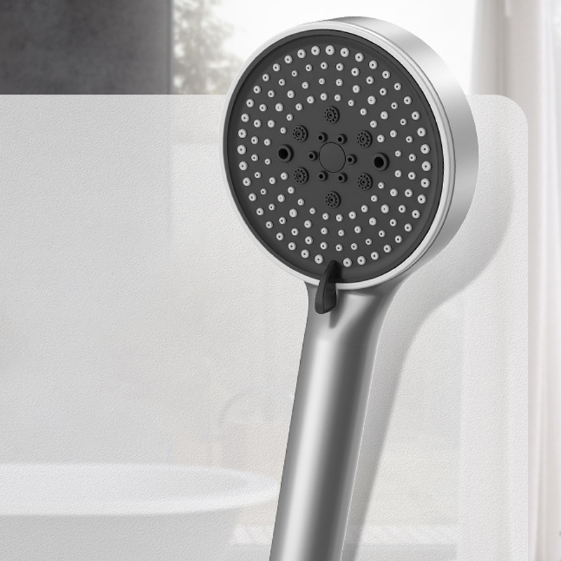 Upgraded Thickness 5 Modes Shower Head Rainfall High Pressure Round Black Showerhead Hand Bath Spa TM-SD-E509